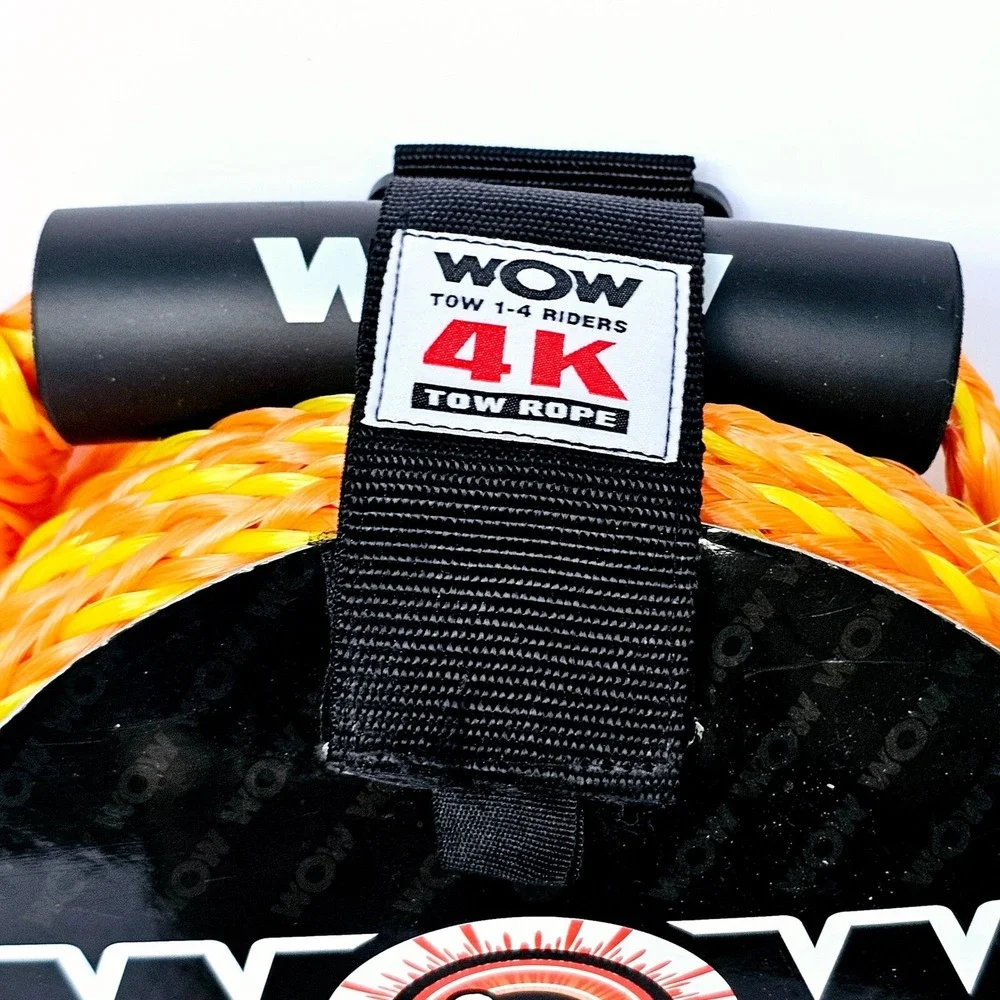 WOW Watersports 4K Tow Rope 60ft Heavy Duty Floating Foam‎ Handle Lake - M925.2